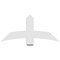 Ekena Millwork Bellingham Architectural Grade PVC Gable Bracket, 48"W x 22"H x 4"D x 6"F, 11/12 Pitch GBP048X22X0406BEL00 - alternate 4